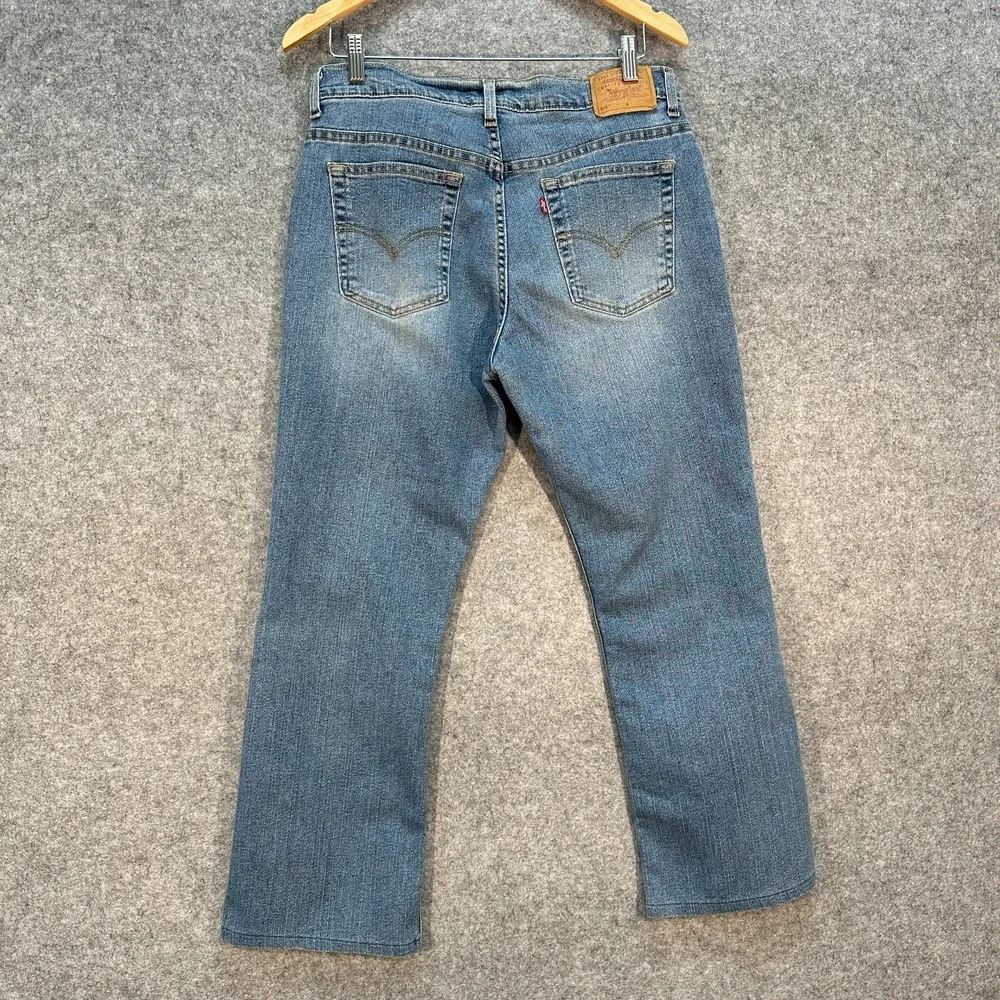 Vintage Levis 515 Jeans Women Size 14 Mis M Blue Bootcut Lower Rise Made in USA - Picture 3 of 12